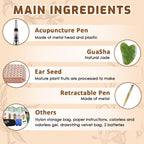 Complete packaging and accessories included in the acupuncture super set