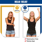 Tondiamo headache relief clip demonstrated on hand web space