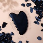 Tophld Gua Sha massage tool angled view displaying smooth curved contours