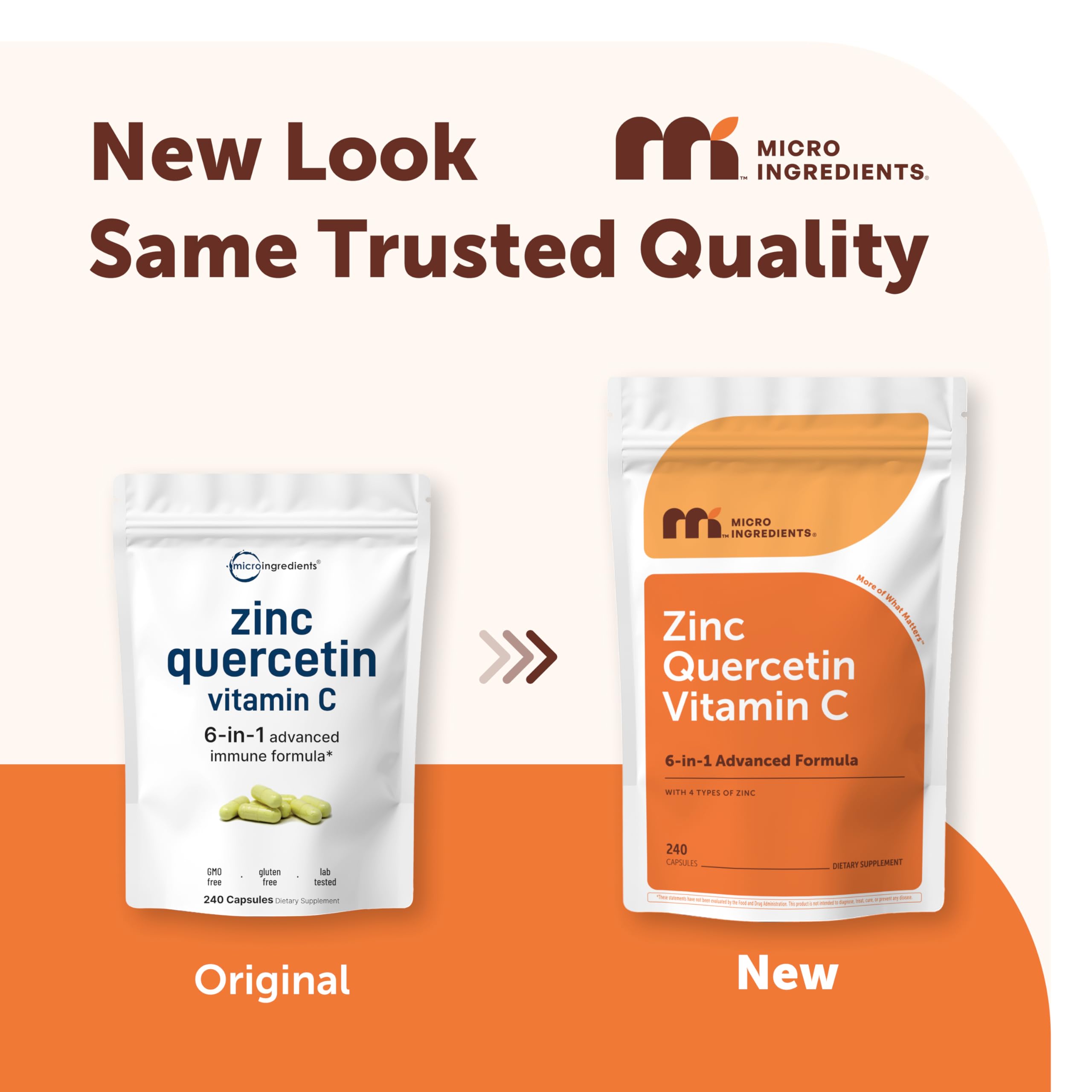 Micro Ingredients Quercetin complex capsules packaging showing 240 capsule count