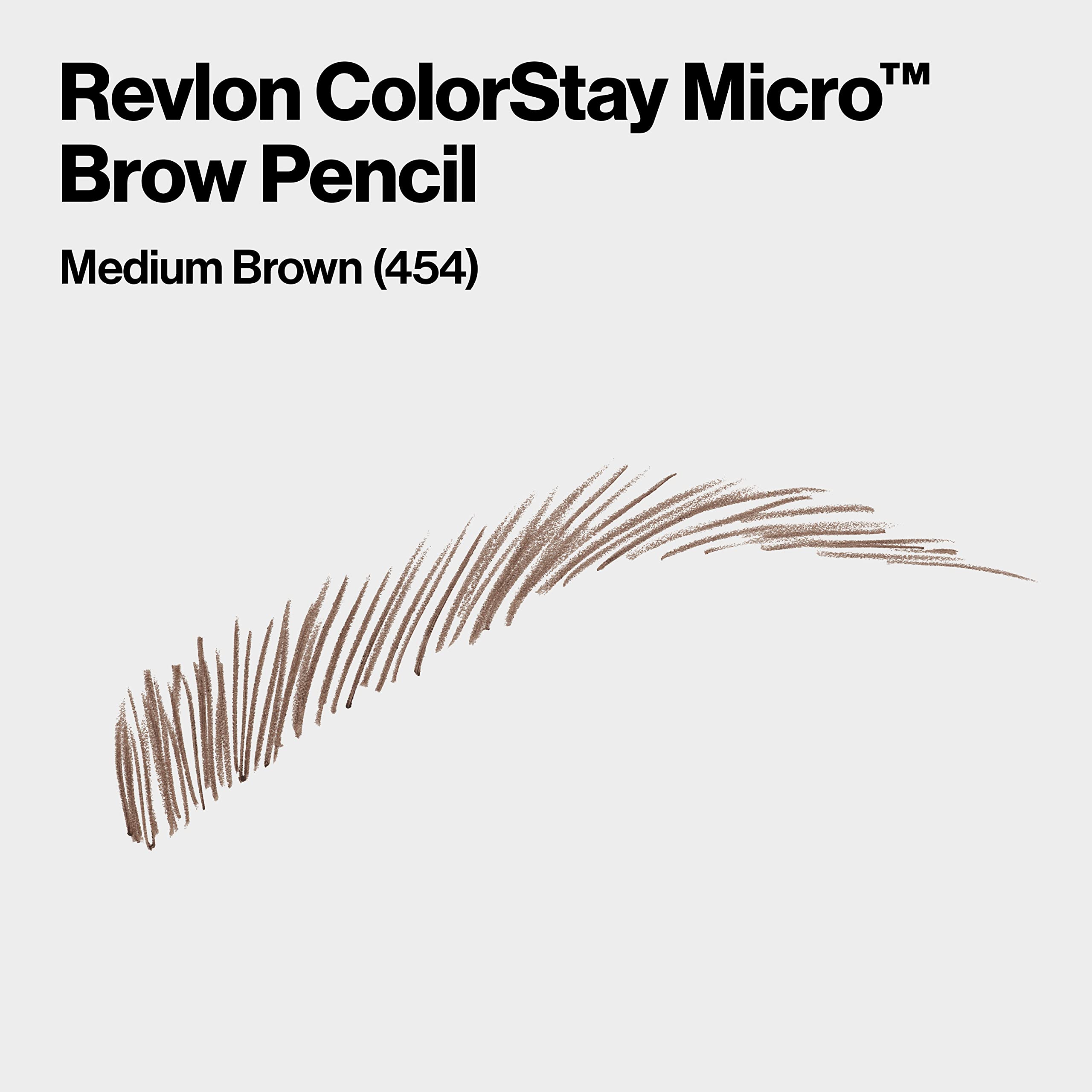 Revlon micro eyebrow pencil showing the ultra fine sculpting tip close up