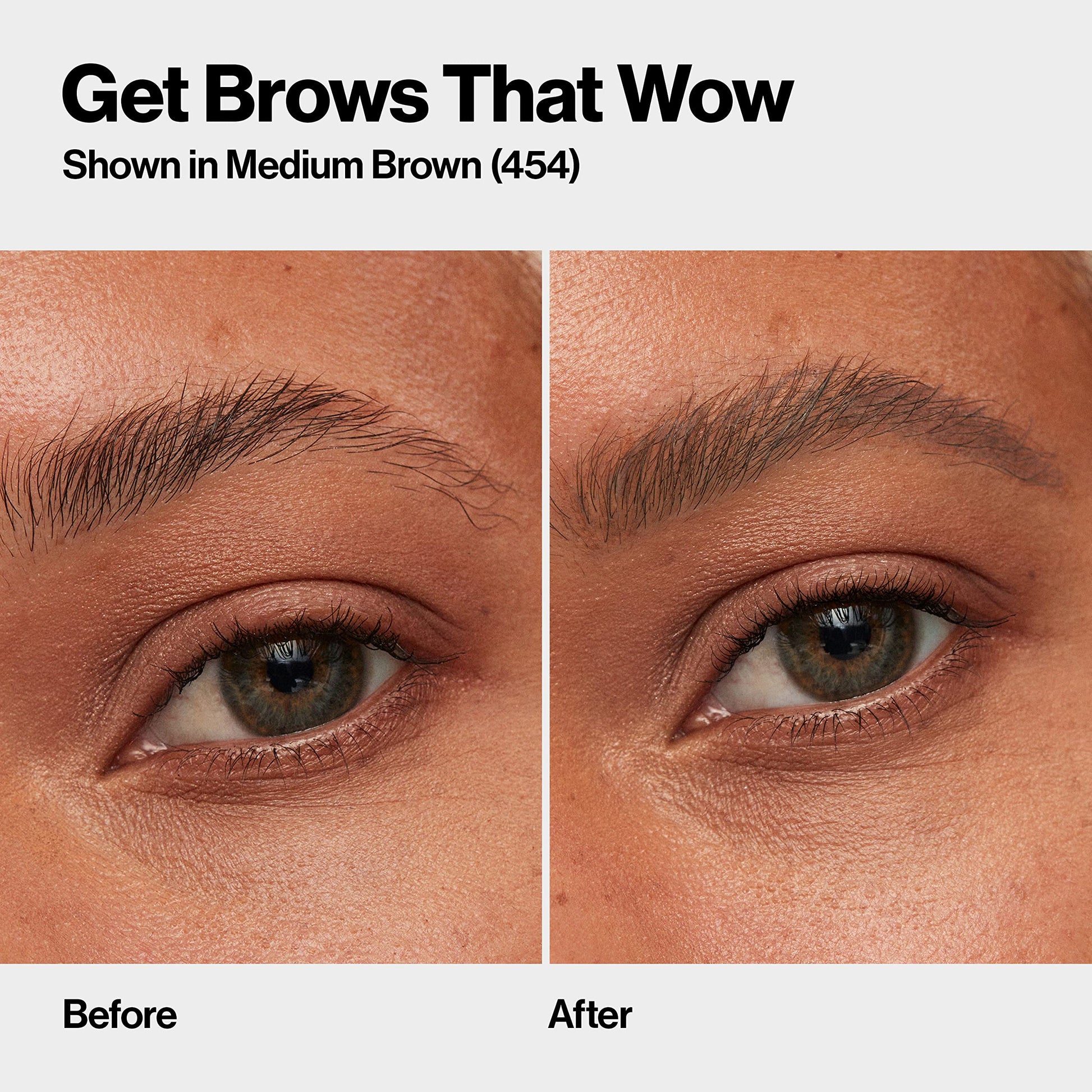 Revlon micro eyebrow pencil shade 454 swatch color demonstration