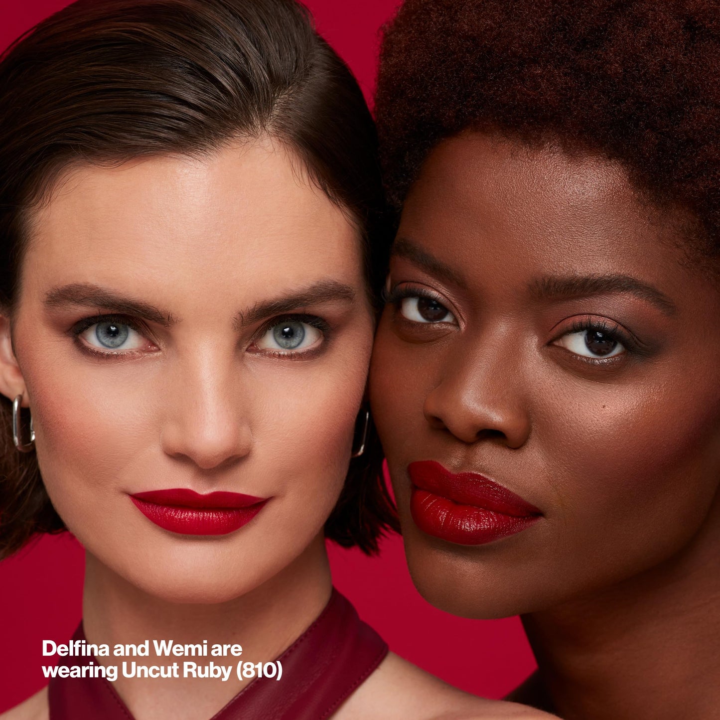 Revlon shade forty sixty smooth creamy bullet lipstick application angle
