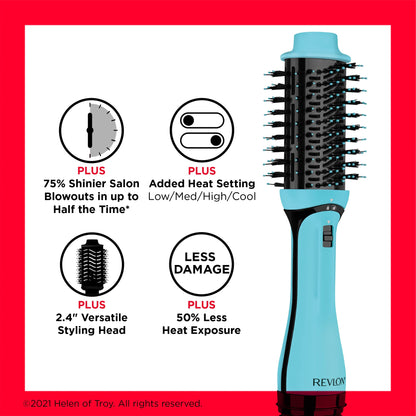 Packaging of the authentic USA imported Revlon hair dryer and styler tool.