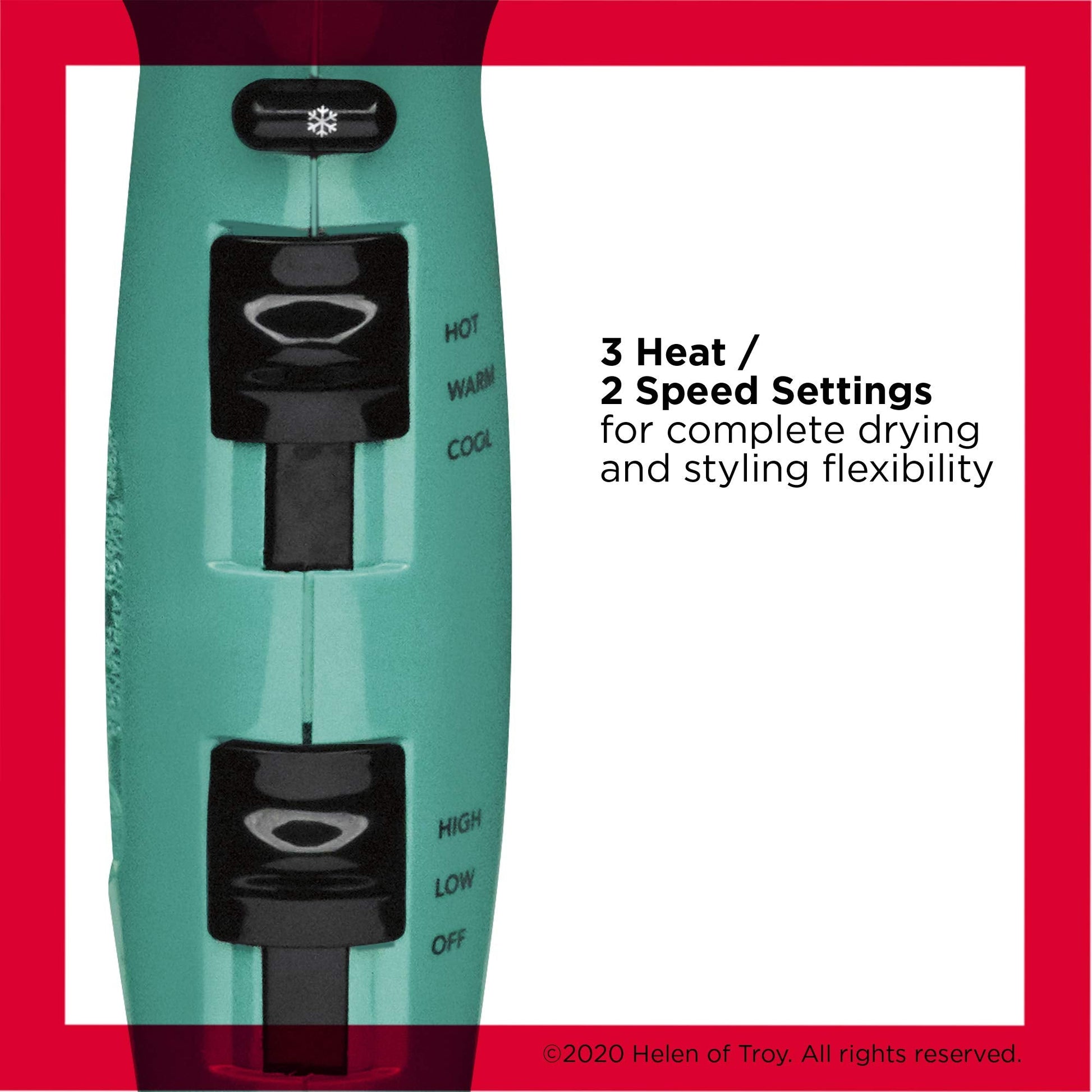 Revlon ionic styling dryer showcasing the precise air flow concentrator nozzle attachment