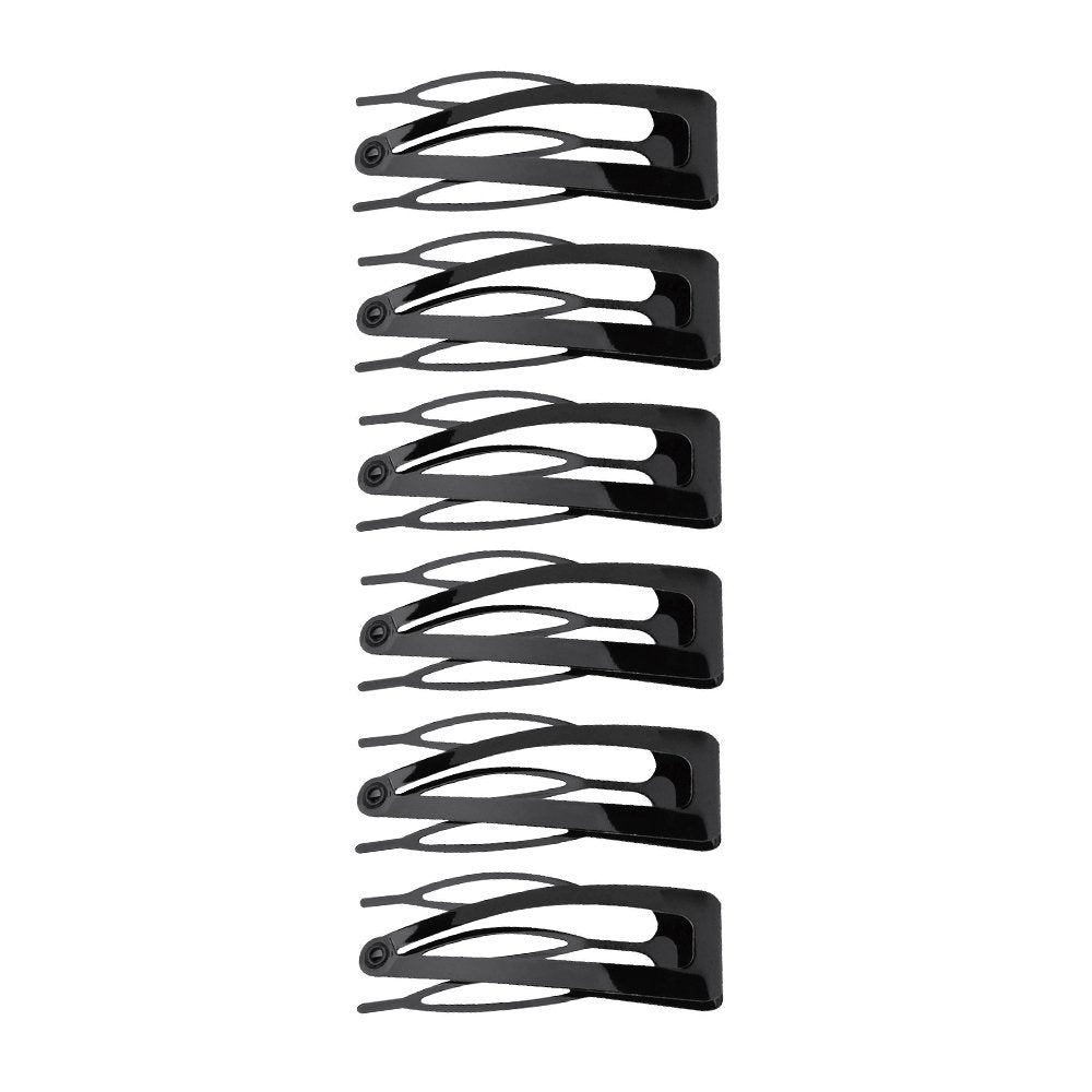 Revlon rubberized black styling clips for thick hair sectioning