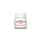 Panchvati acne cream jar showing net weight of 10 grams