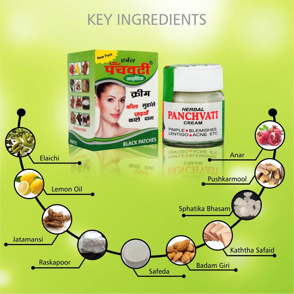 Complete Panchvati blemish and pimple mark removal cream product display