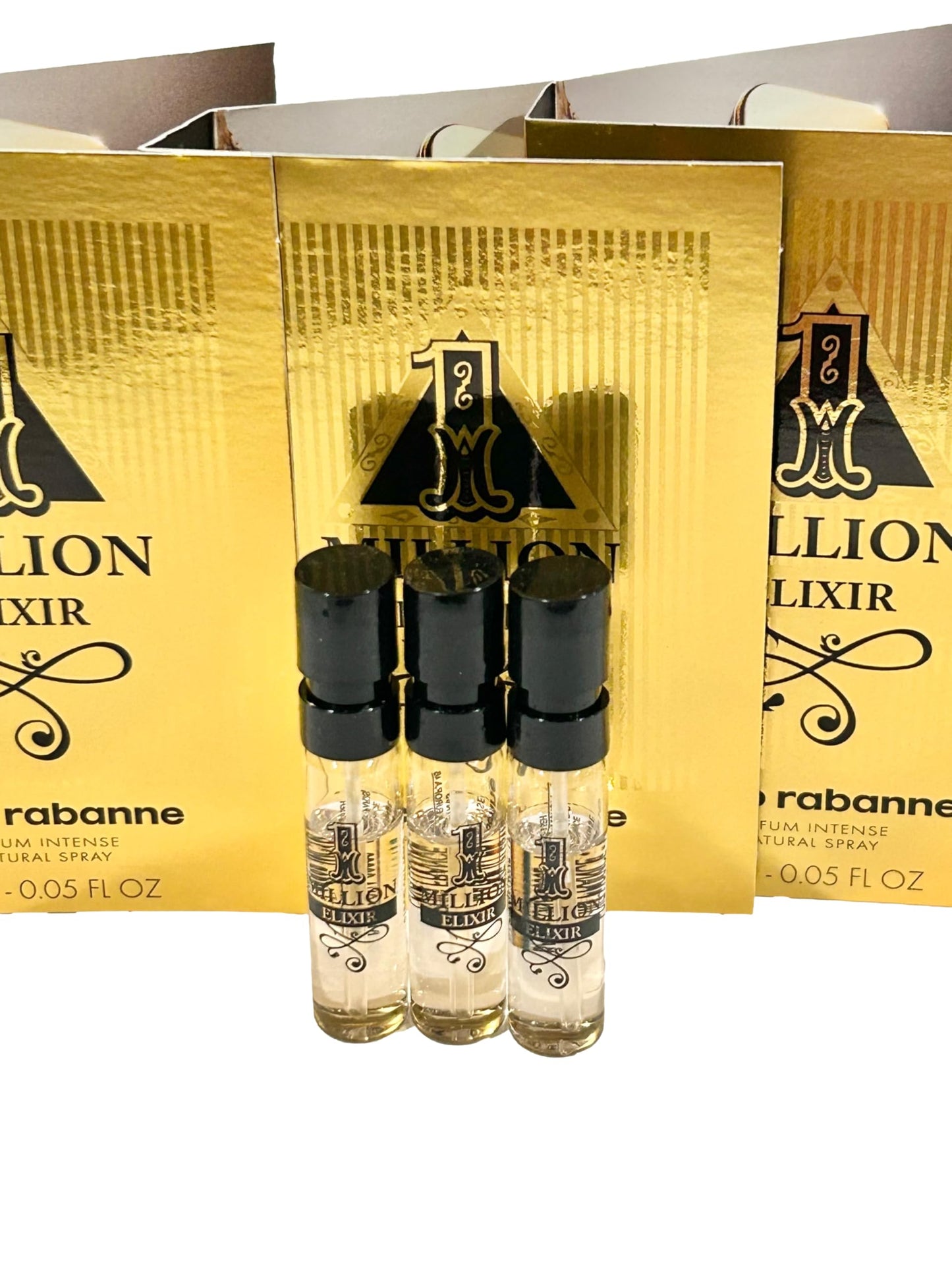 Set of three Paco Rabanne 1 Million Elixir travel spray vials
