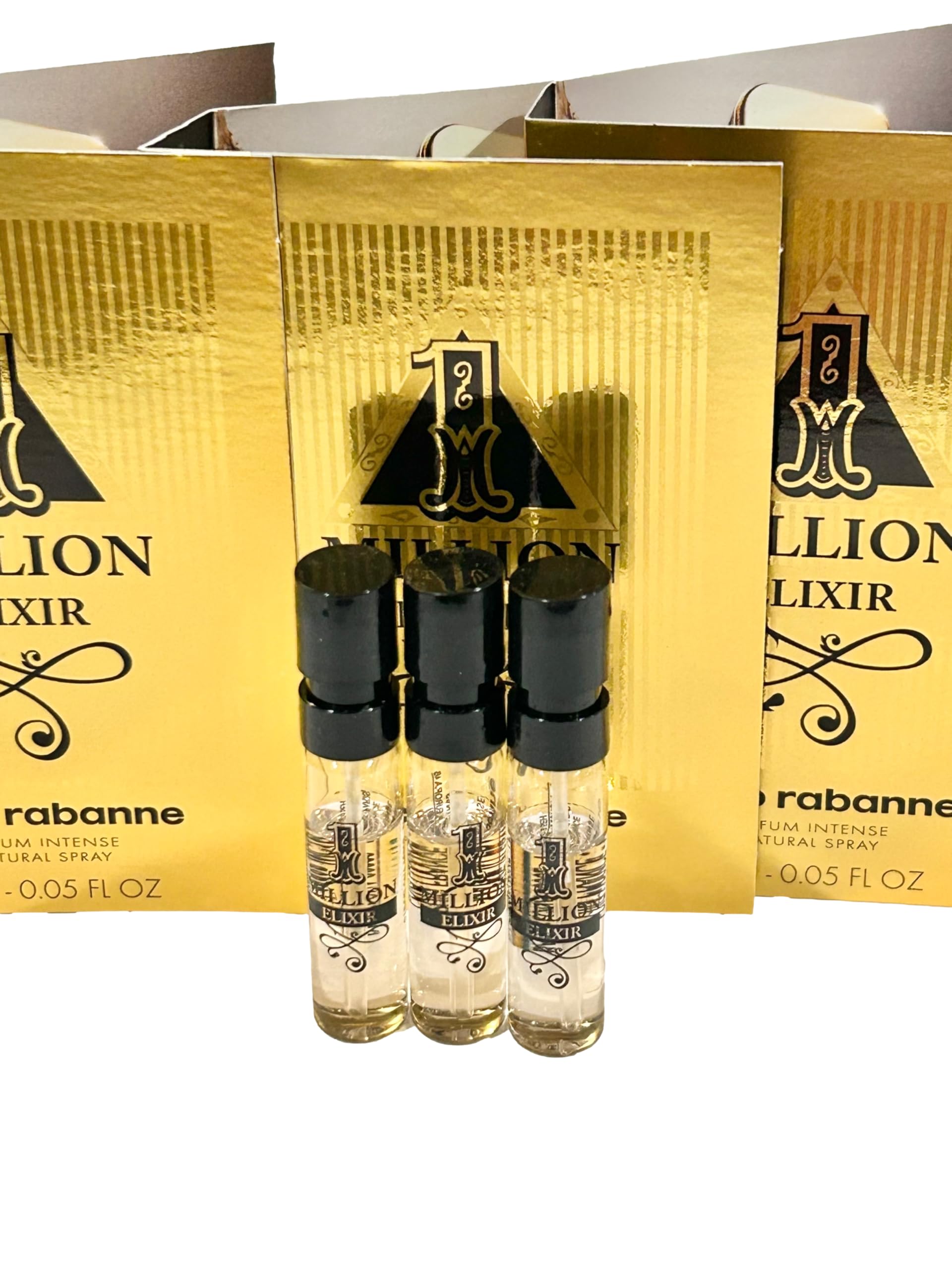 Set of three Paco Rabanne 1 Million Elixir travel spray vials