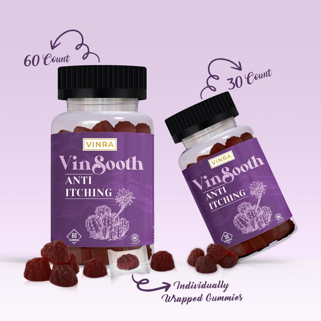 Vinra Vinsooth gummies package displayed for online shopping