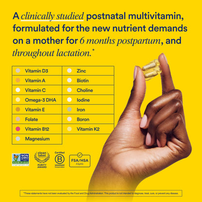 Ritual postnatal vitamin capsule showing smart capsule technology