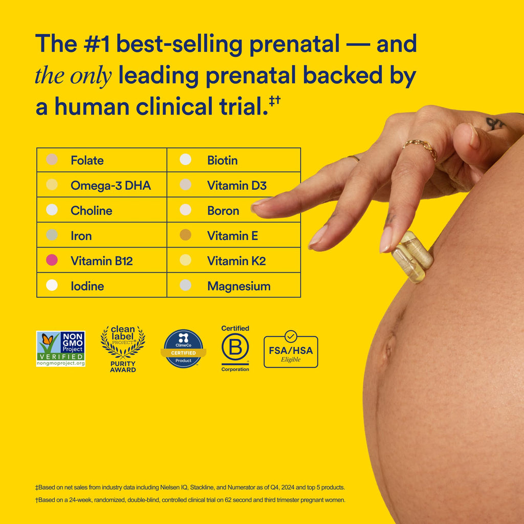 Ritual Prenatal 60 vegan capsules bottle label details