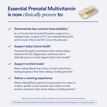 Ritual Prenatal multivitamin packaging for pregnancy support