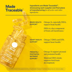 Back of Ritual omega 3 bottle showing supplement facts