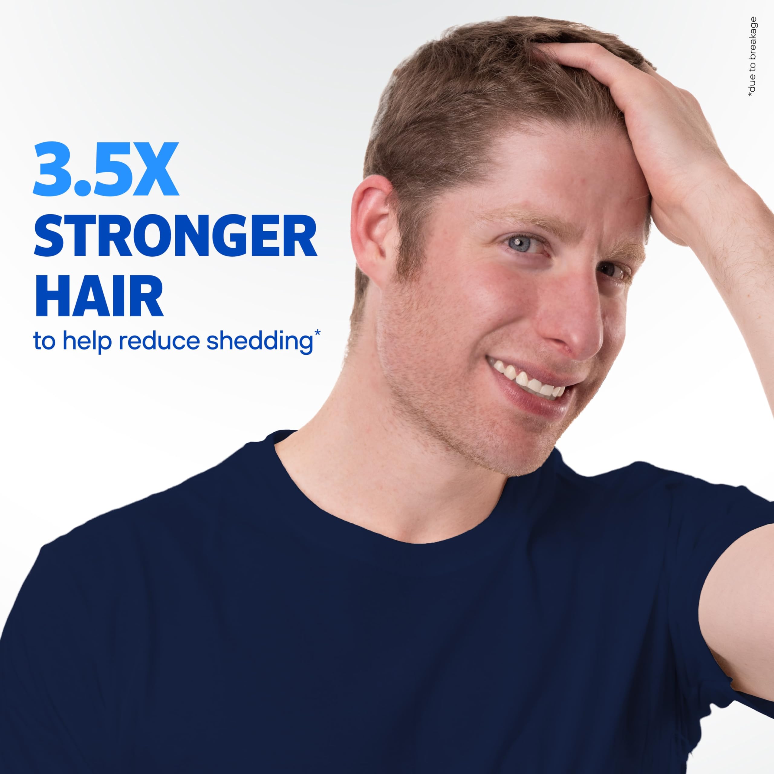 Close up of Rogaine Men's thickening shampoo texture
