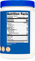 Nutricost egg white protein powder container angled view displaying premium unflavored clean protein powder.