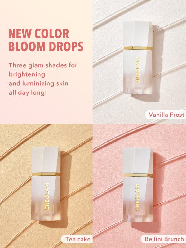 Sheglam Glow Bloom makeup product label details