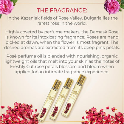 Aromatic rose essential oil for face moisturizing absorbs without grease