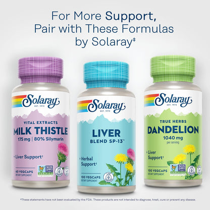 Authentic imported Solaray liver cleanse packaging showing secure seal and global product specifications