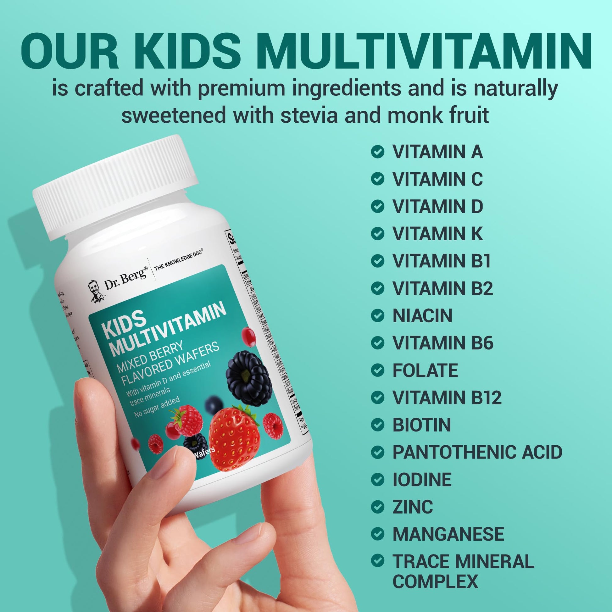 Authentic imported USA daily health supplement for children container