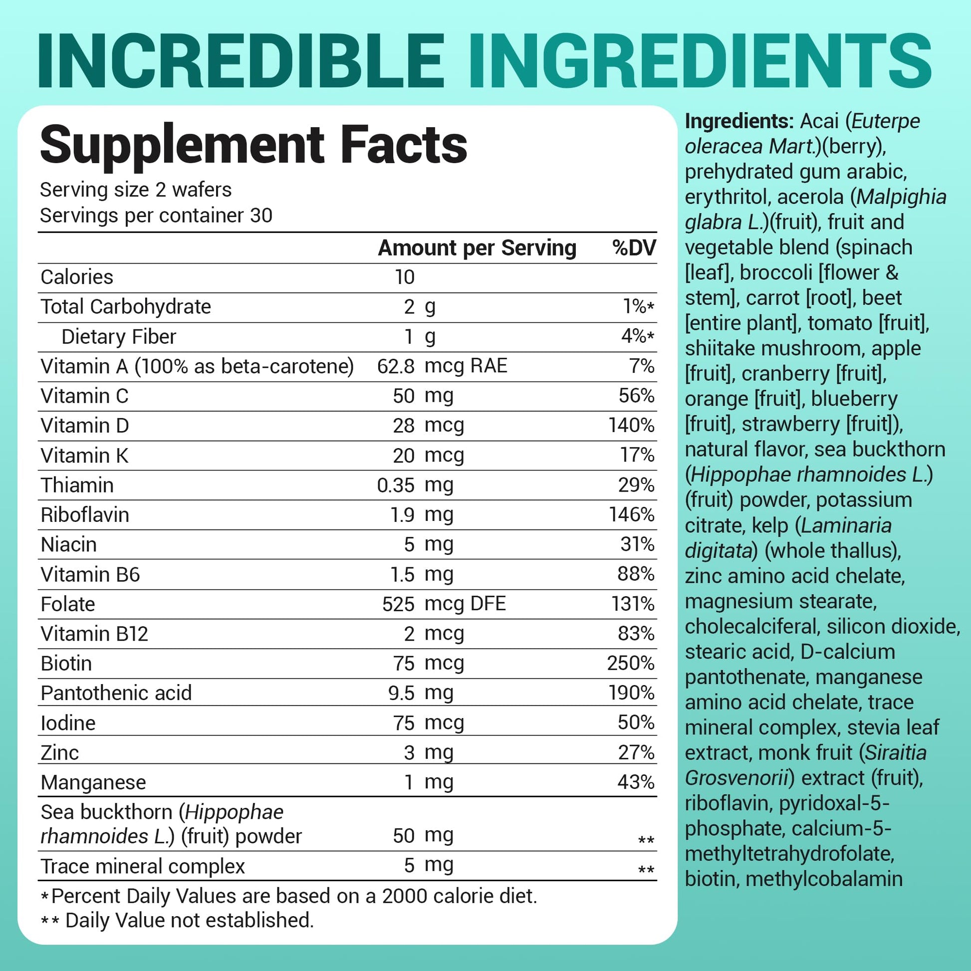 Dr. Berg child nutrition dietary supplement bottle top perspective