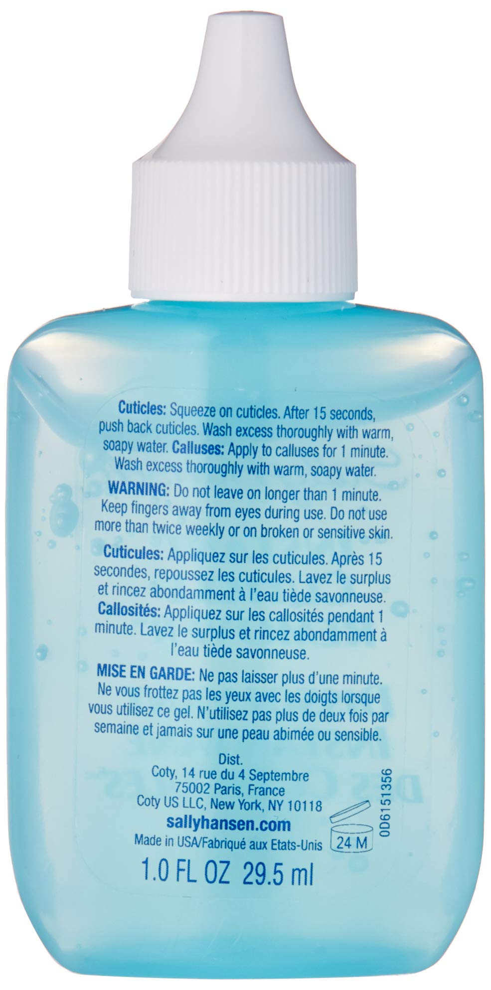 Sally Hansen cuticle remover gel application on fingernails