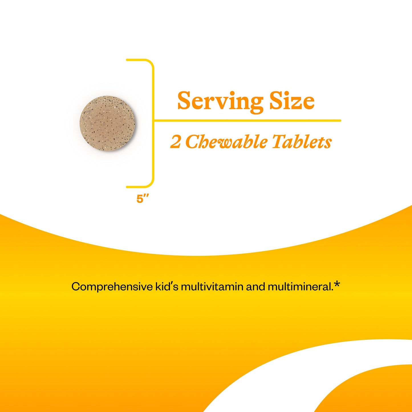 Seeking Health Kids Multivitamin Chewable with Folinic Acid and Vitamin B12 ingredient list and supplement facts panel.