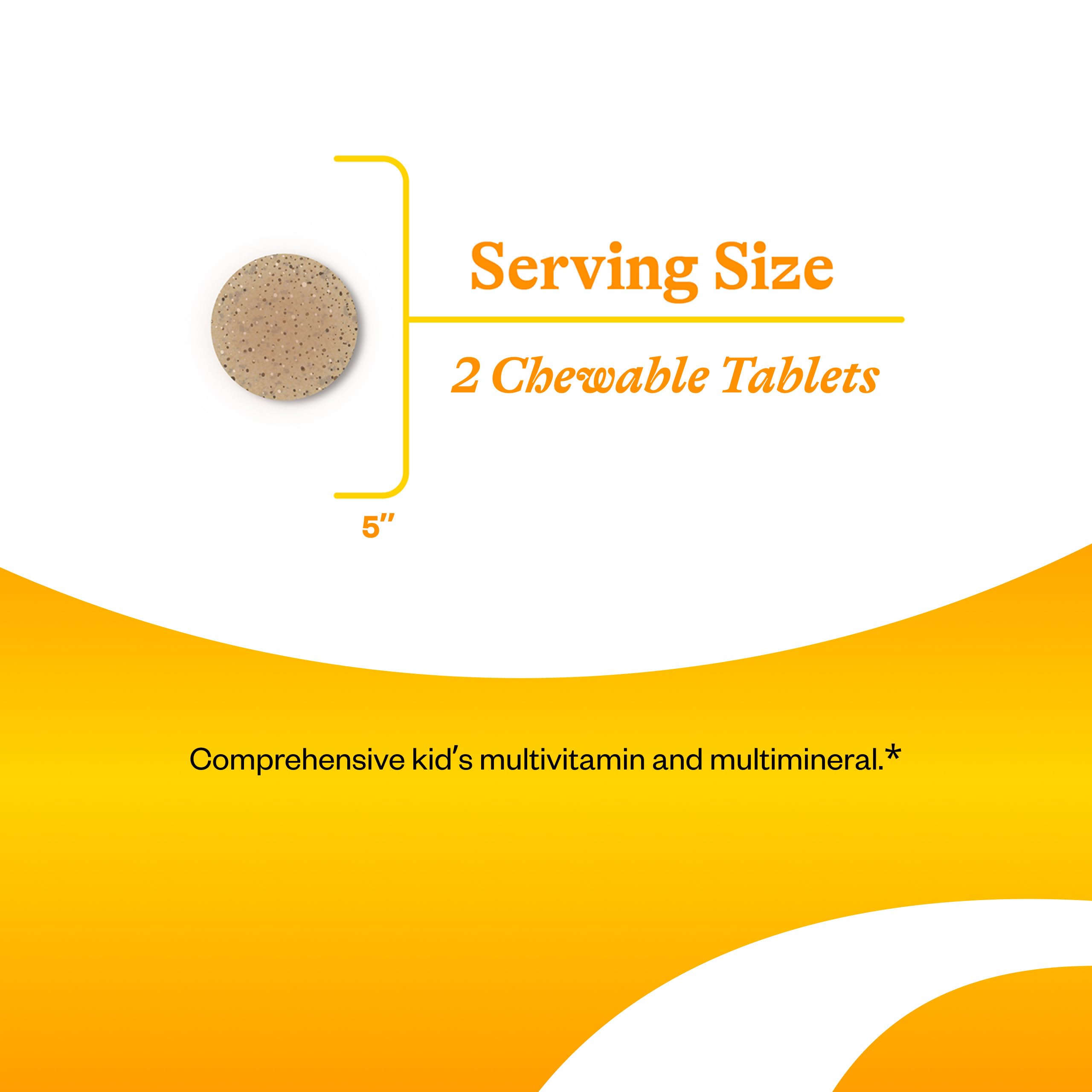 Seeking Health Kids Multivitamin Chewable with Folinic Acid and Vitamin B12 ingredient list and supplement facts panel.