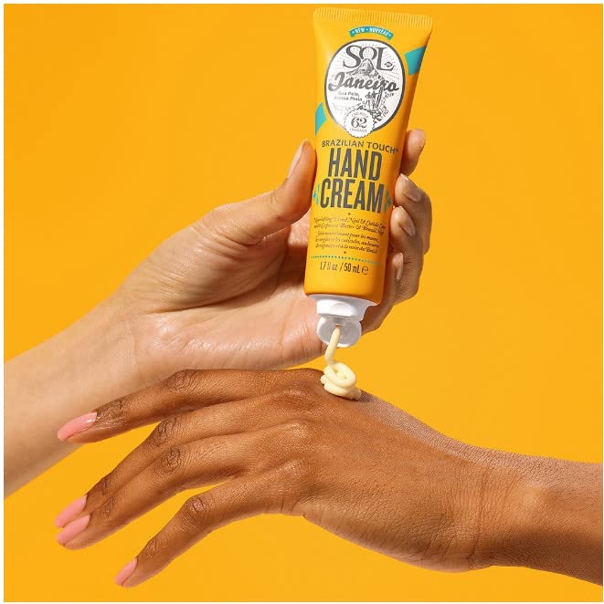 Sol de Janeiro Brazilian Touch Hand Cream cap open showing dispensing tip