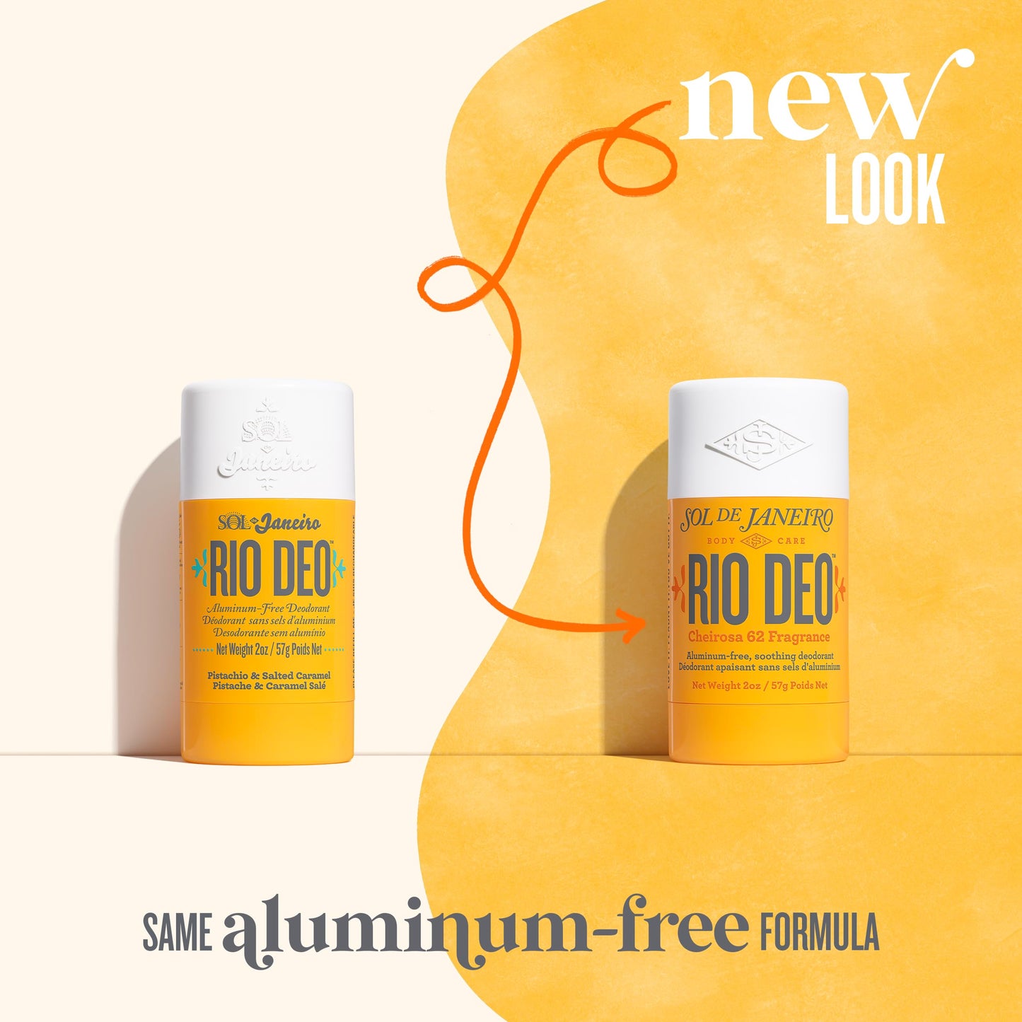 Sol de Janeiro aluminum free deodorant stick opened