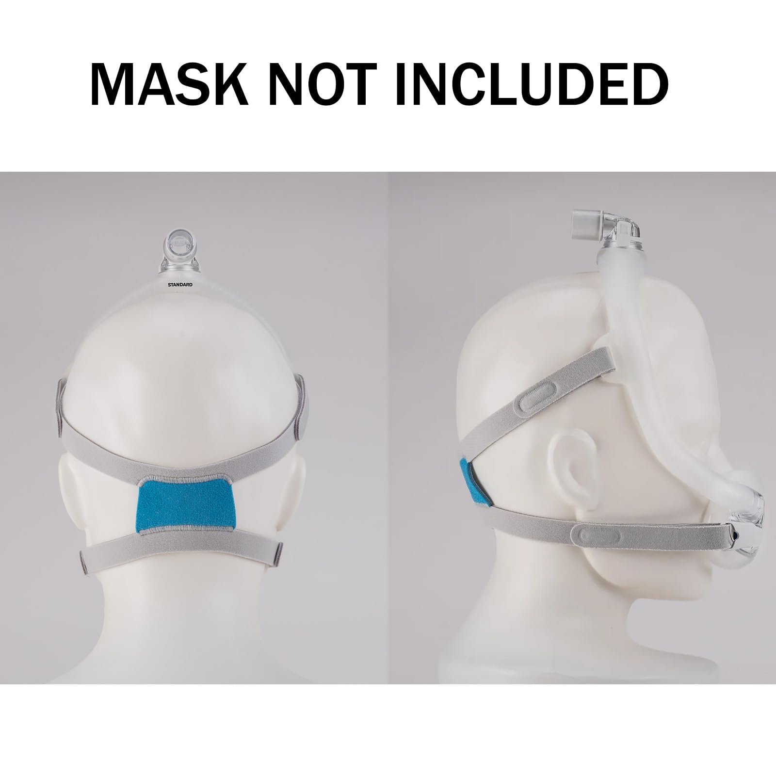 Detailed view of medical grade fabric on Hitispace CPAP headgear