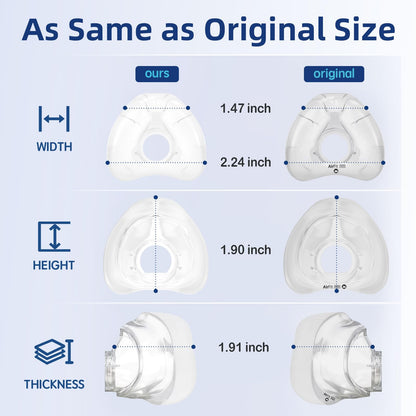 Close up of InfinitySeal design on Respura N20 nasal cushion