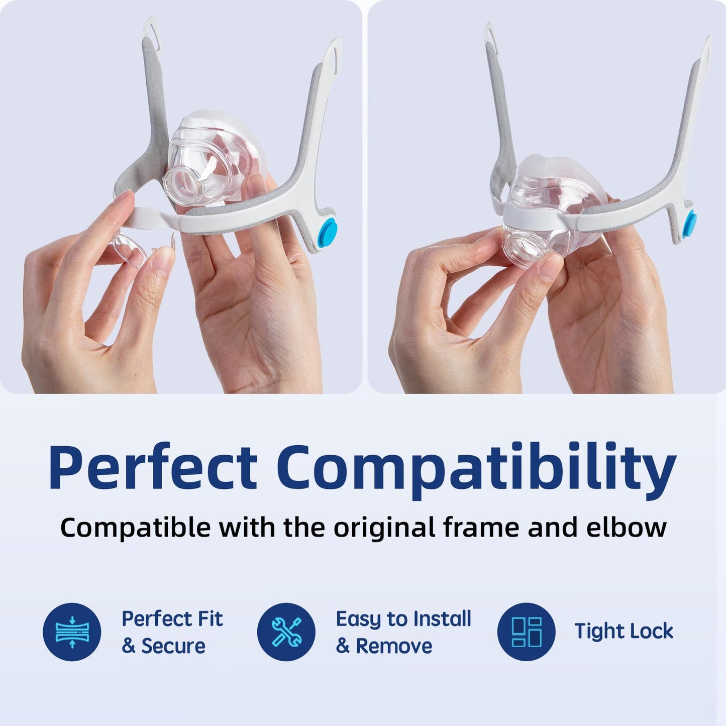 Two pack of Respura replacement cushions for CPAP mask
