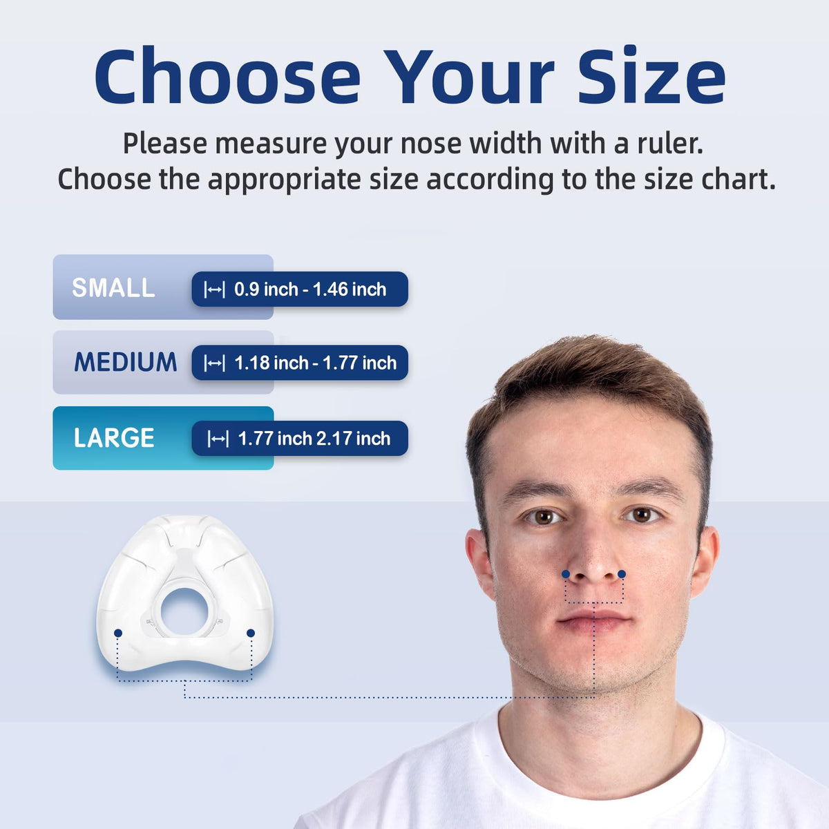 Comparison of medium size Respura cushion for nasal mask