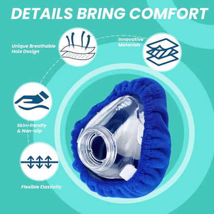 Four piece set of large CPAP mask cushion covers