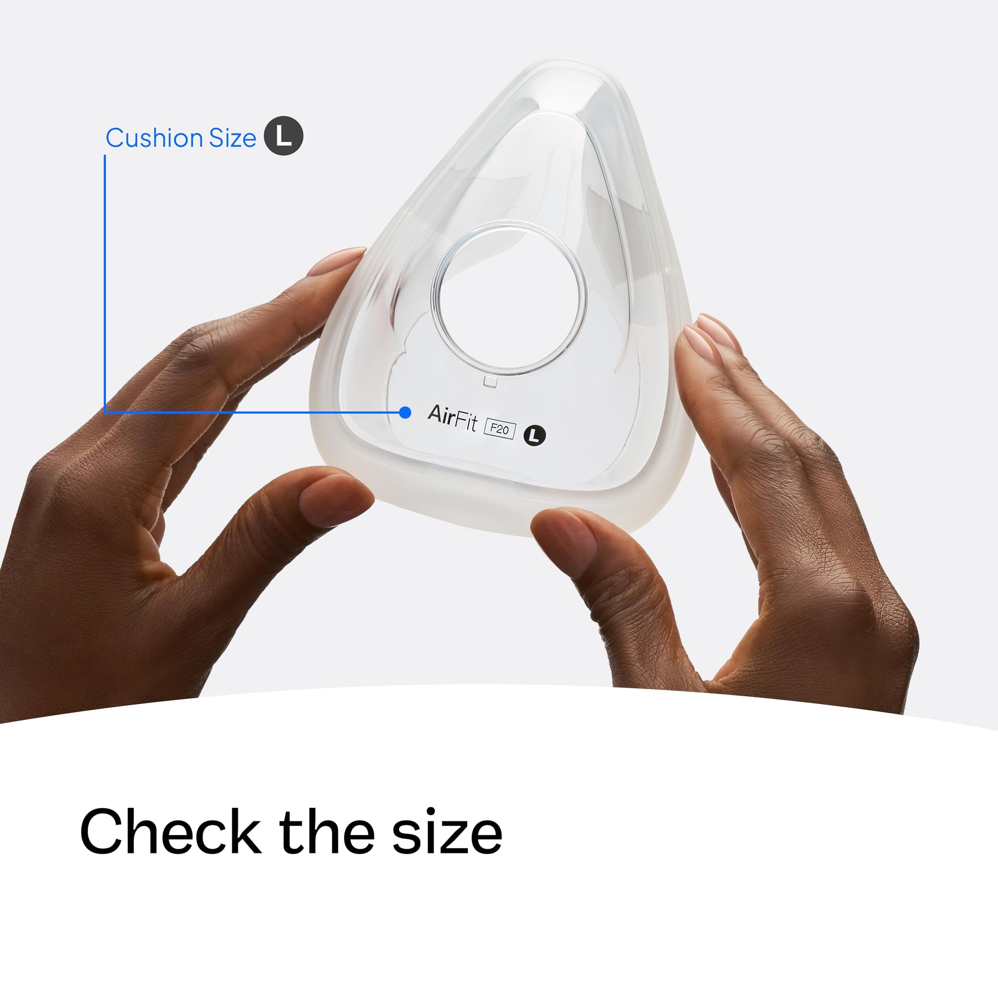 ResMed AirFit F20 cushion compatibility with mask frame