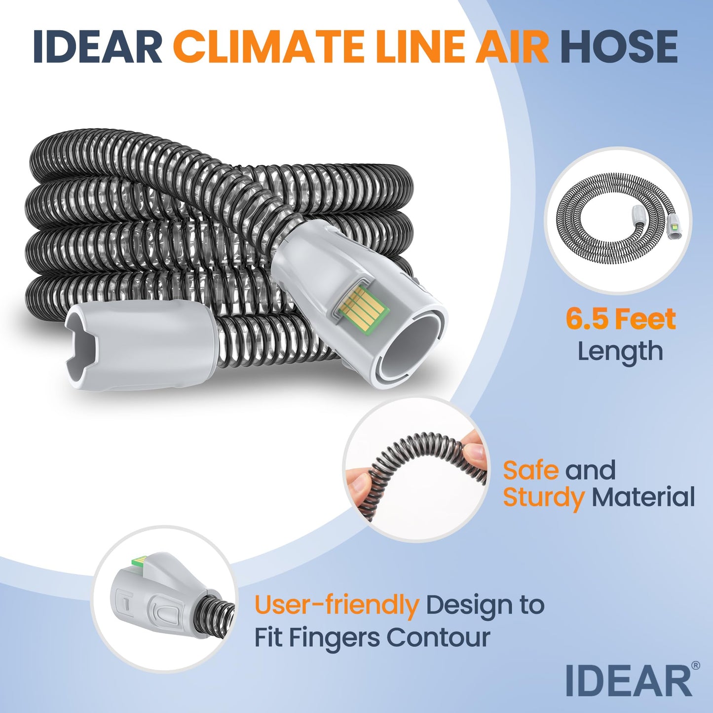 Heated replacement tube for Aircurve 11 showing flexibility