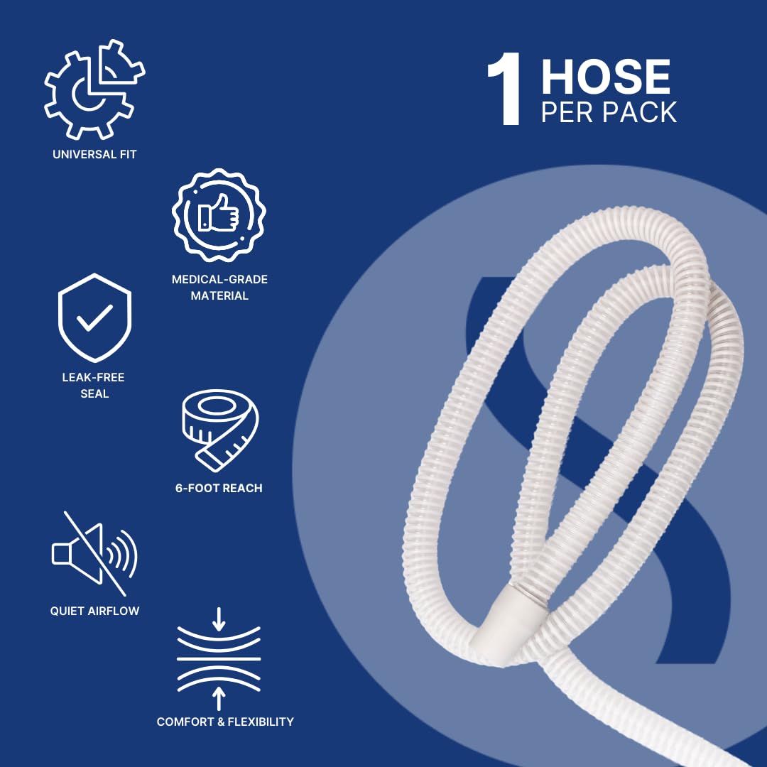 Snugell CPAP hose showing 22mm rubber connector detail