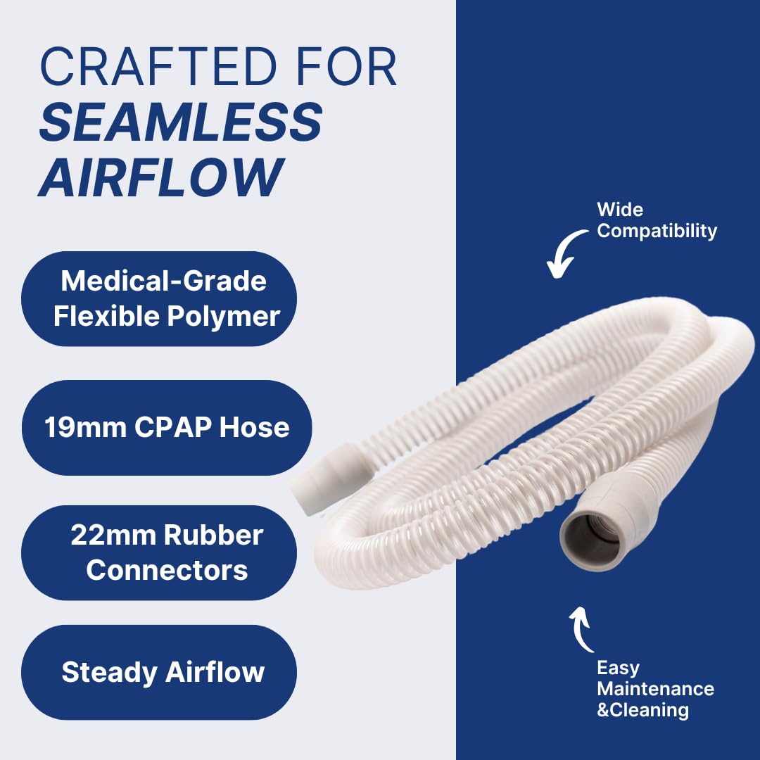 Universal replacement CPAP hose for sleep therapy machines