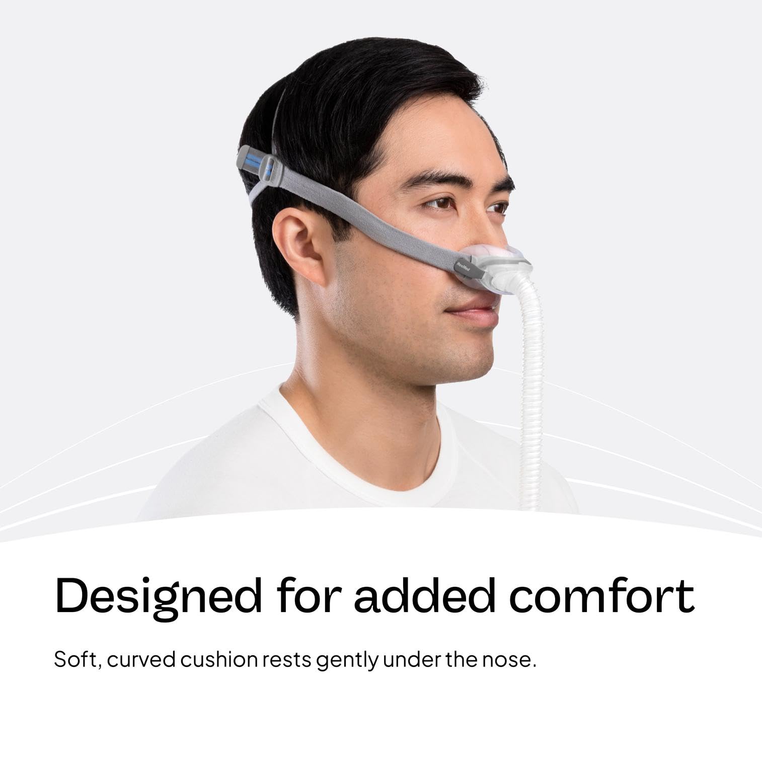 ResMed AirFit N30 cushion showing curved nasal cradle design