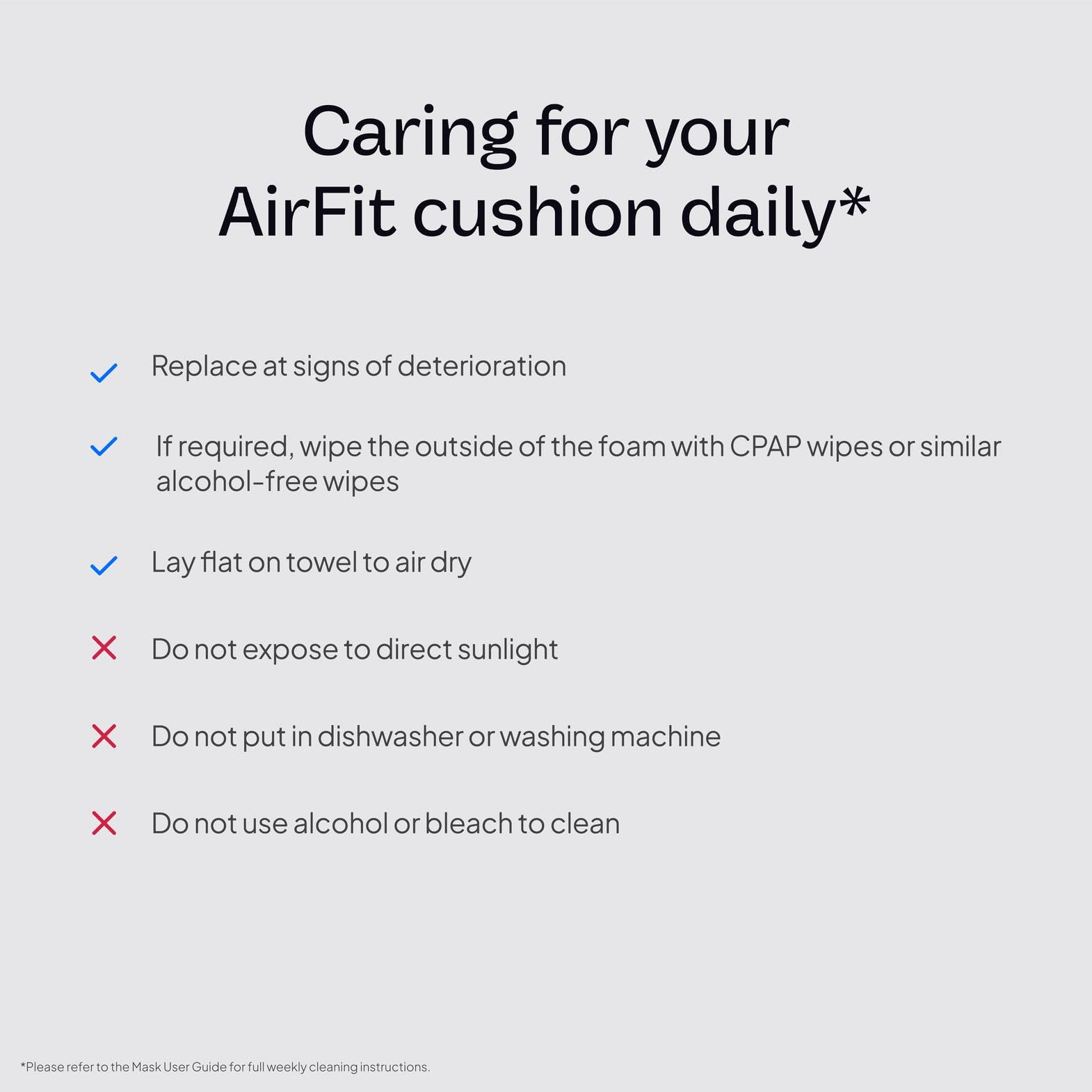 ResMed AirFit N30 cushion packaging and product