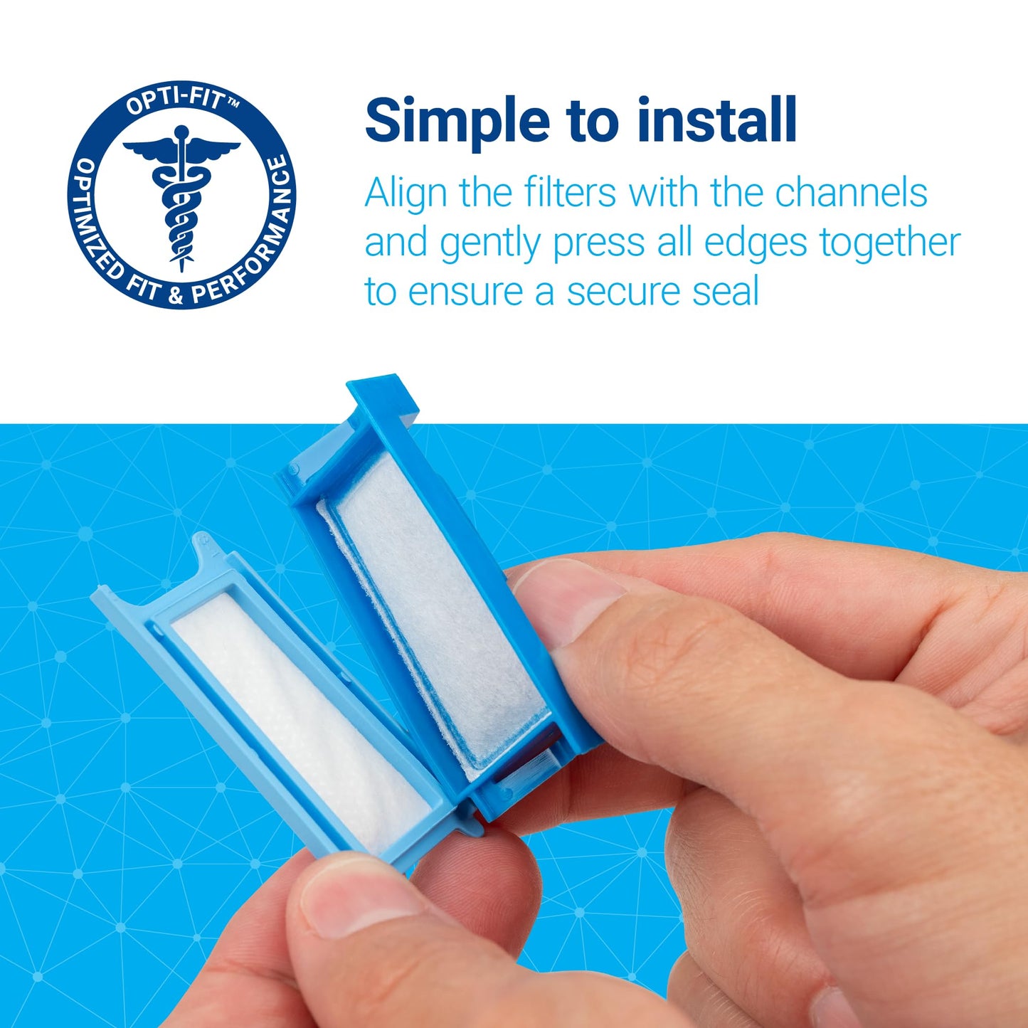 Reusable washable foam filter for DreamStation CPAP machine
