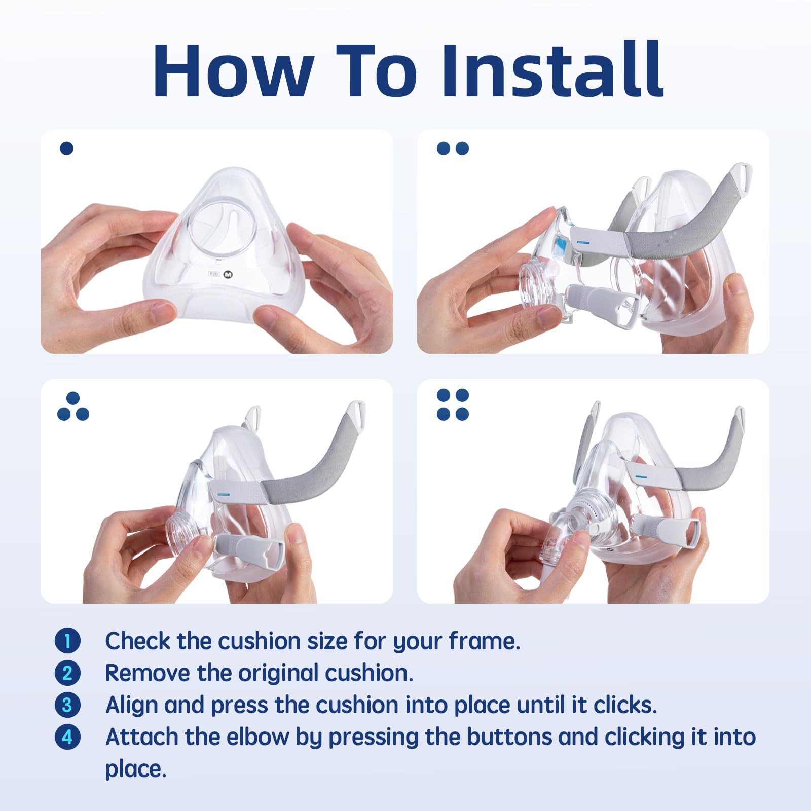 Medical grade silicone cushion for CPAP therapy