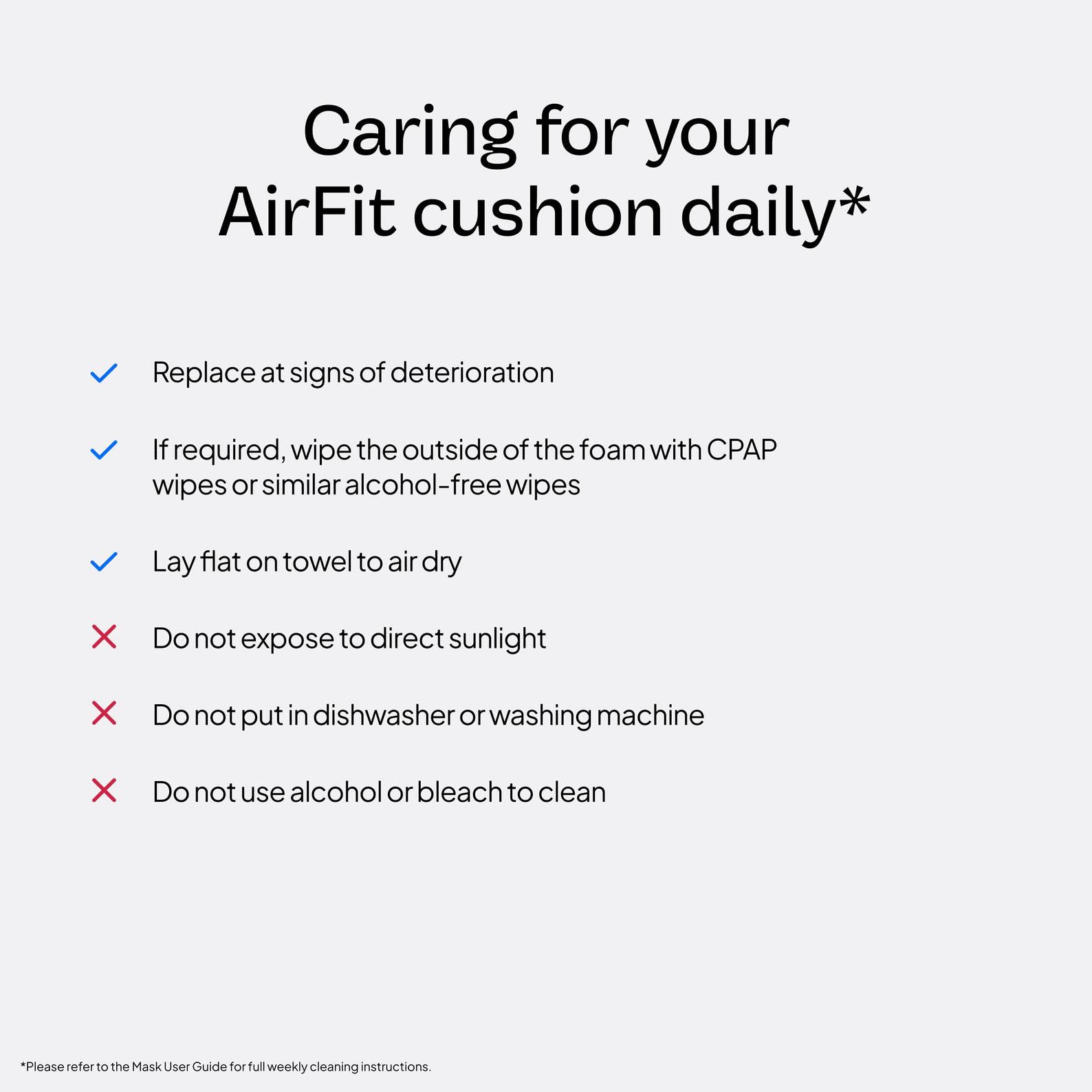 Close up of ResMed AirFit F30i cushion connection point
