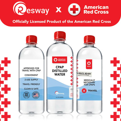 Resway CPAP distilled water bottle size comparison