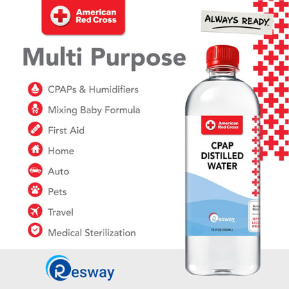 Resway distilled water 16.9 fluid ounce bottle packaging