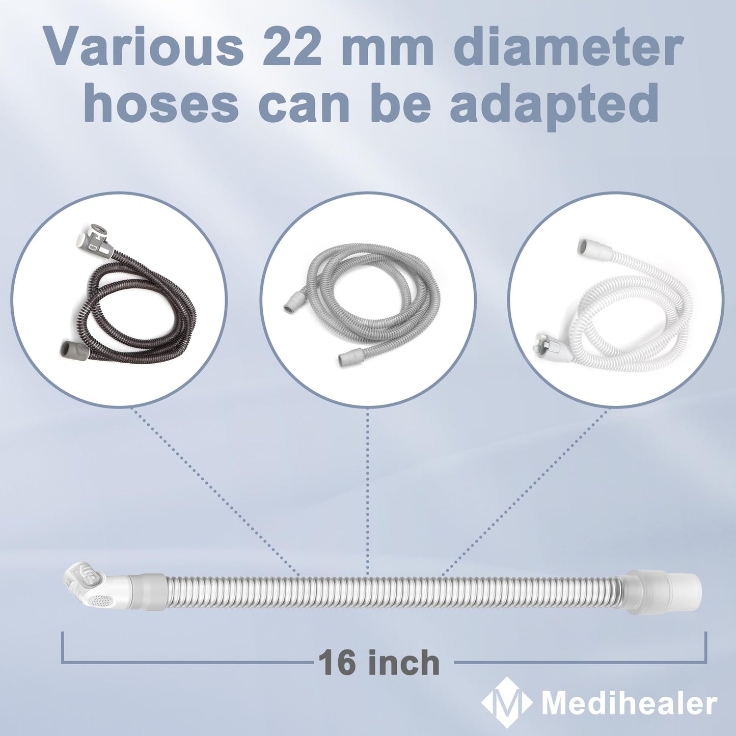 Medihealer replacement tube showing durable quick release clips