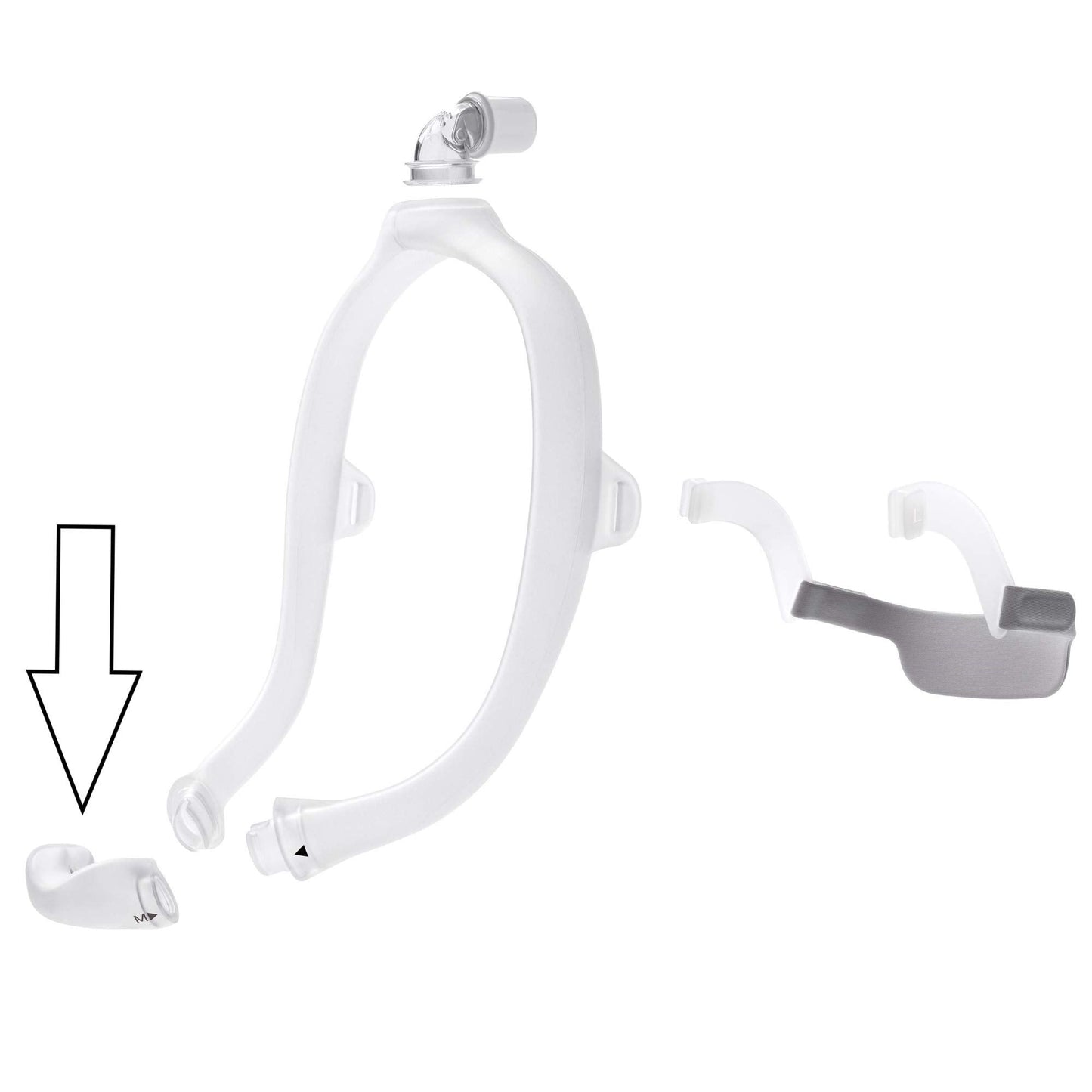 Close up of Philips Respironics CPAP mask cushion