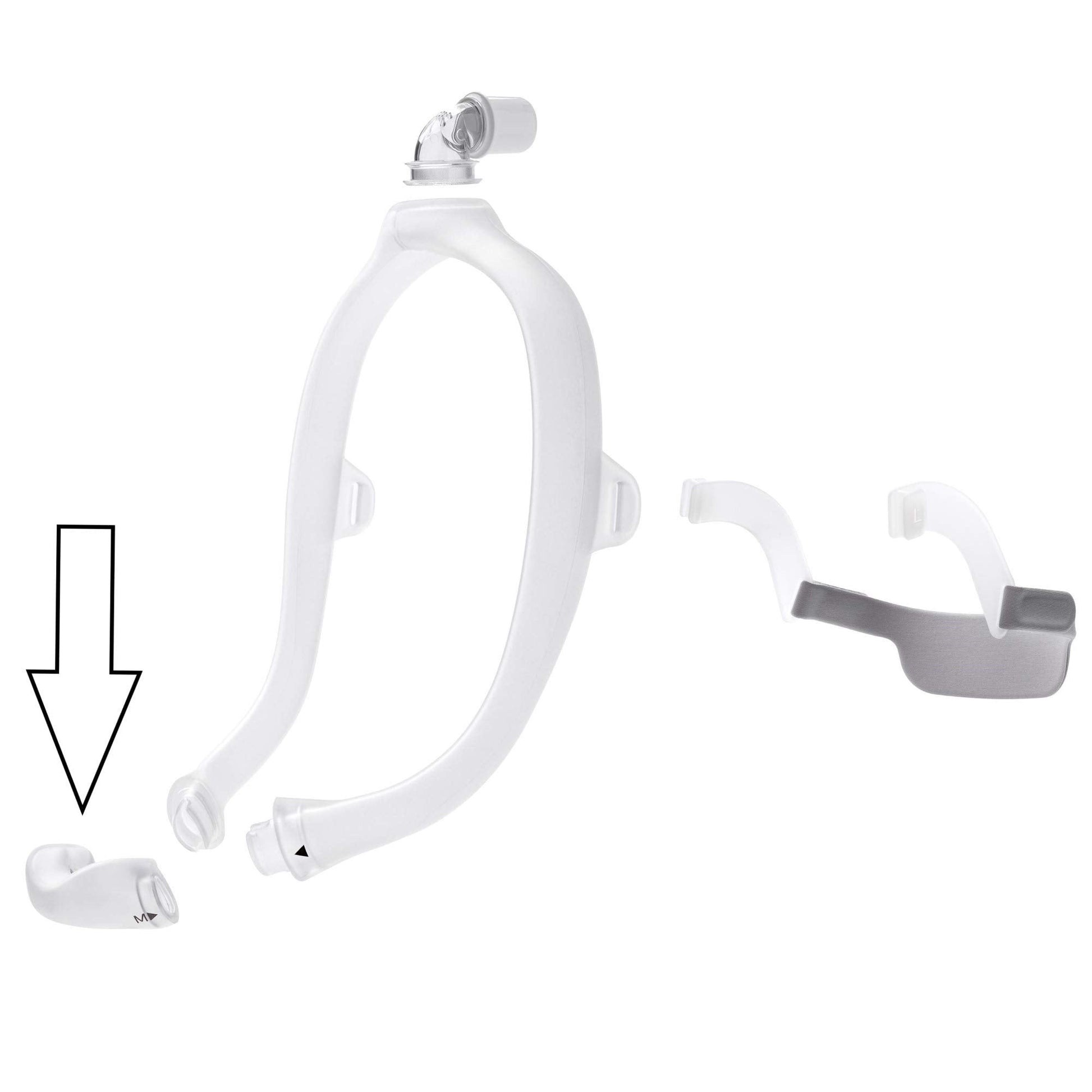 Close up of Philips Respironics CPAP mask cushion